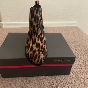 Vince Camuto Chelsea Leopard Bootie